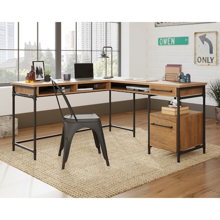 Sauder 60 in D X 30 in H, 60 in W X Engineered wood, Metal 431210